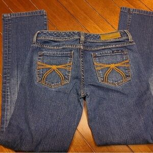 Seven7 Blue Jeans with Gold Accents